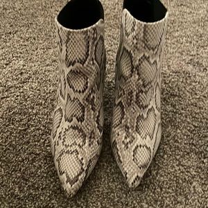Snake skin boots